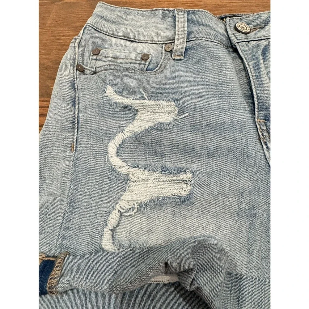 Indigo Rein Stretch Hi Rise Denim Short Size 7 - Picture 4 of 7